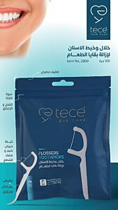 تي سي 100نكاشة اسنان مع خيط أسنان tece