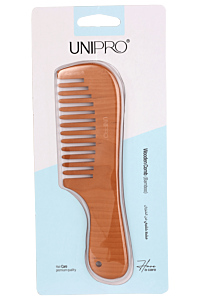 أمشاط خشبيةبمقبض UNIPRO 18.5cmاسنان متباعدة
