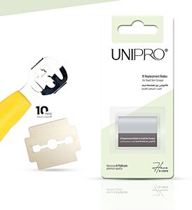 10أمواس غيار لقشاطة الجلد الميت كالو UNIPRO