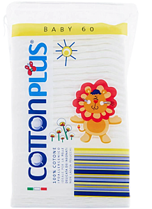 قطن شرائح للاطفال60حبةCotton Plus