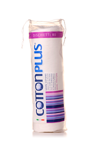 قطن تجميل ايطالي80حبة Cotton Plus Dischetti