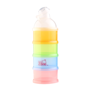 علبه شفافه بالوان 4 طبقات ملونة Baby zone