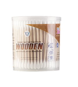 قطن أذان 200عود Baby Zone خشبي Wooden