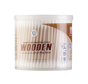 قطن أذان 300عود Baby Zone خشبي Wooden
