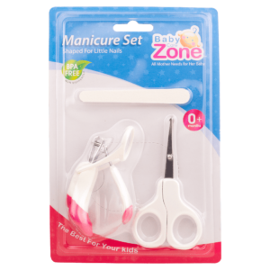 طقم 3قطع قصافة مع مكبر ،مقص ومبرد Baby care Zone