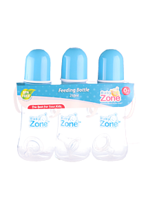 طقم 3رضاعات 250مل Baby Zone